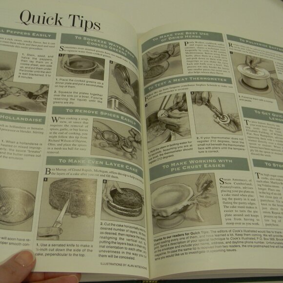 1995 Cooks Illustrated Collection Cookbook Beautifully Illustrations and Photos - Picture 4 of 9